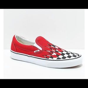 Fire slip on vans